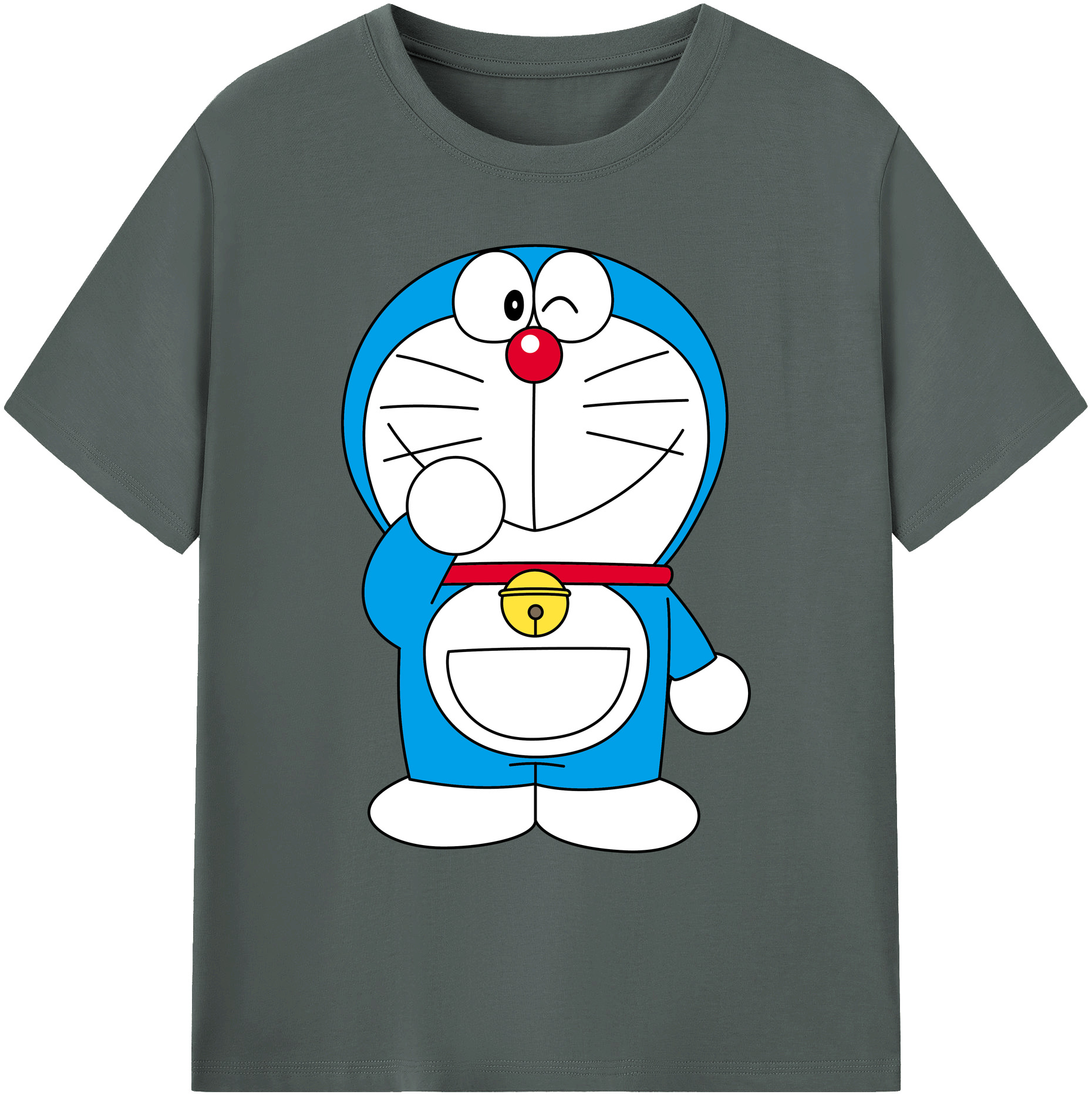 （画像用） ドラえもん Doraemon 綿100％ メンズ半袖Tシャツ｜肌触りやわらか＆通気性